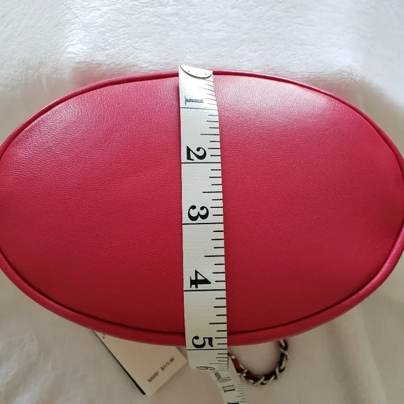 RALPH LAUREN Emmy Medium Nappa Leather Pink Bucket Crossbody - Picture 16 of 16